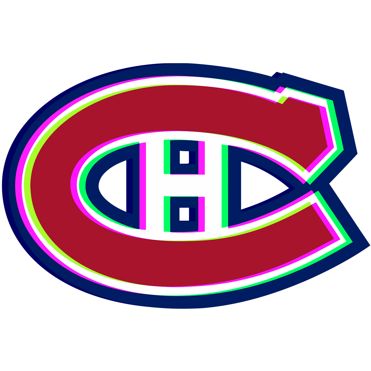 Phantom Montreal Canadiens logo vinyl decal